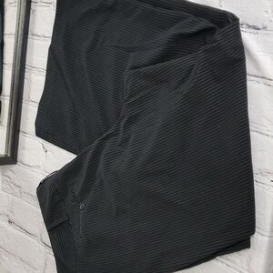 LANE Bryant Pin Stripe Wide Leg Trousers Black & Tan 22x31 VGUC